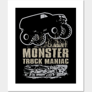 MONSTER TRUCK MANIAC RIDER Posters and Art